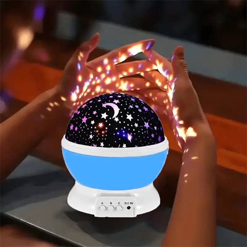 LED Night Light Rotating Star Projector Lamp for Children's Bedroom