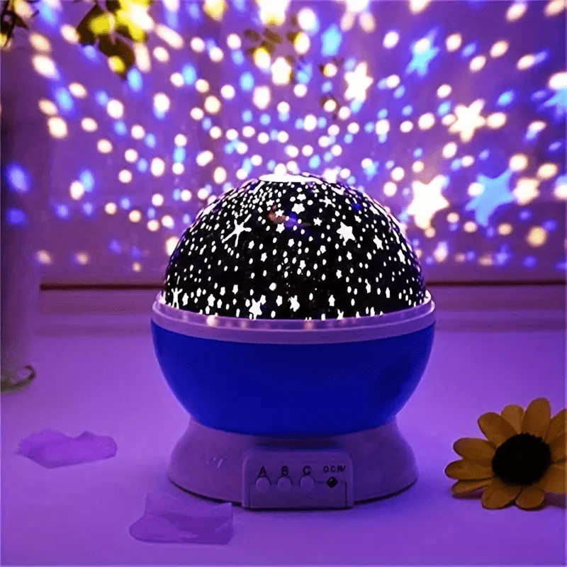 LED Night Light Rotating Star Projector Lamp for Children's Bedroom