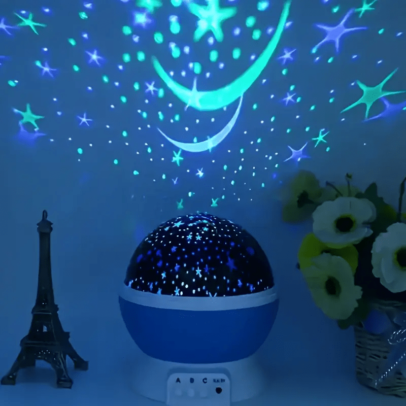 LED Night Light Rotating Star Projector Lamp for Children's Bedroom