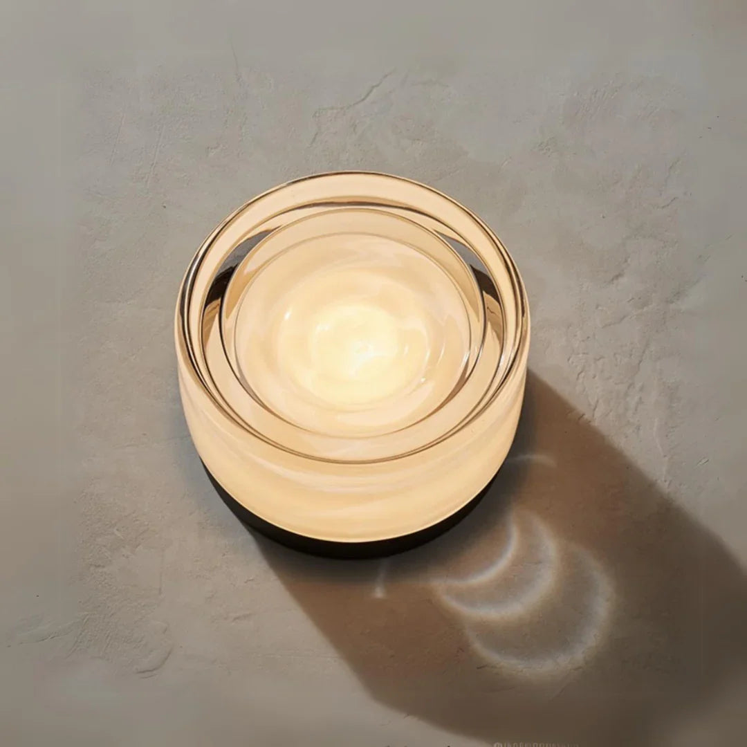 Neutral Dimmable Sculpted Shade Wall Lamp