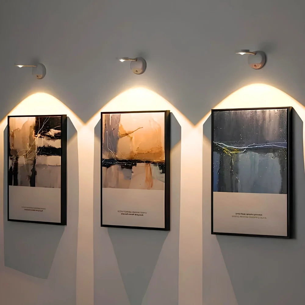 Rotating 360-Degree Motion-Sensor Spotlight