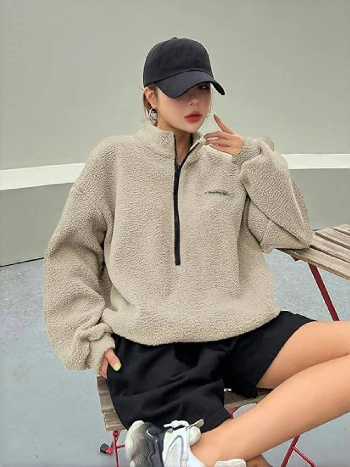 WOMEN'S HALF-ZIP FLEECE PULLOVER