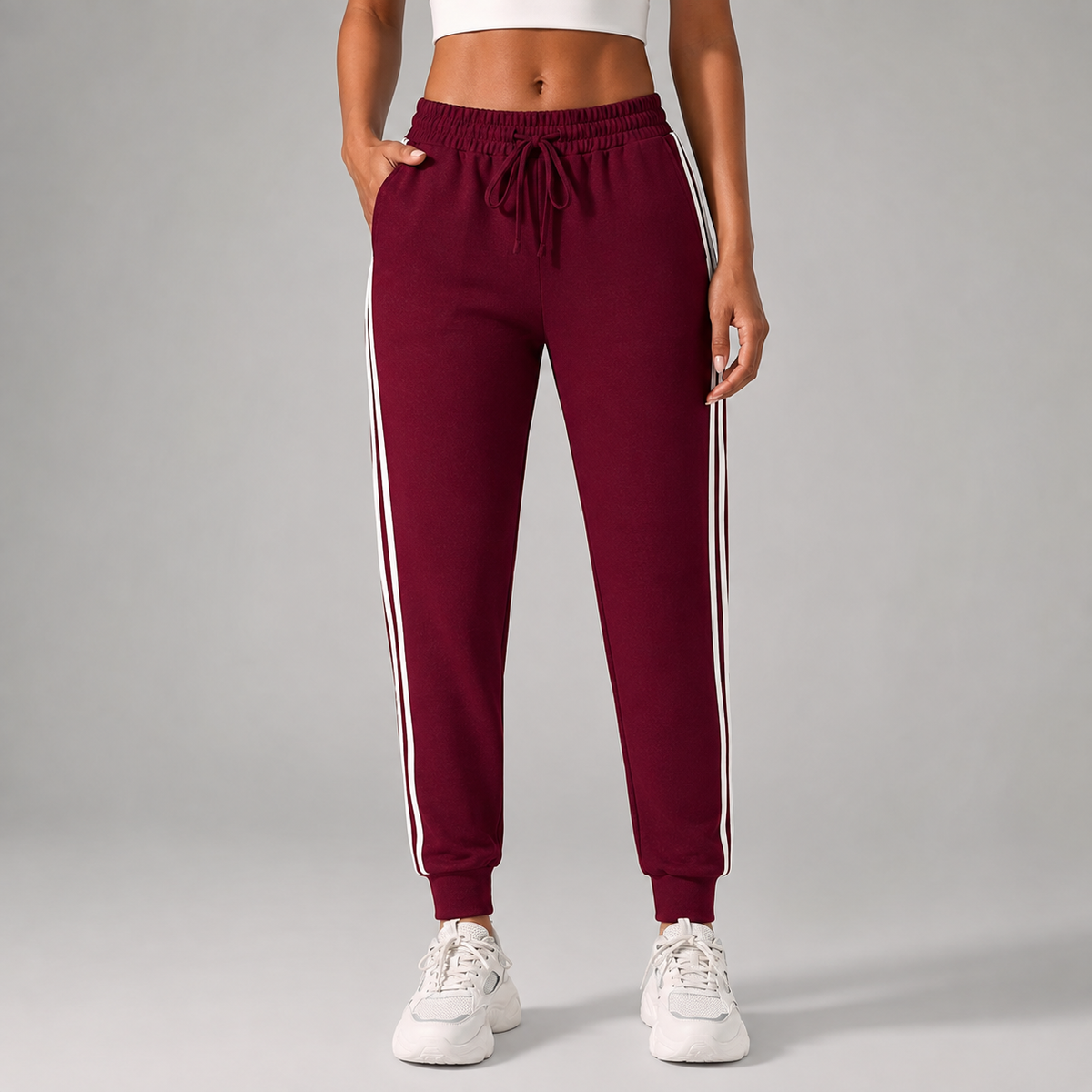 WOMEN'S HIGH WAIST STRETCH JOGGERS