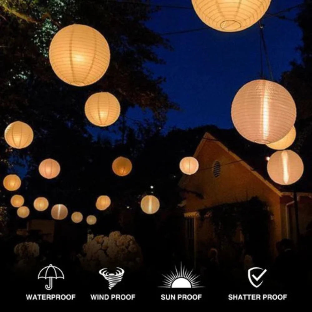 Solar-Charged Hanging Garden Lantern