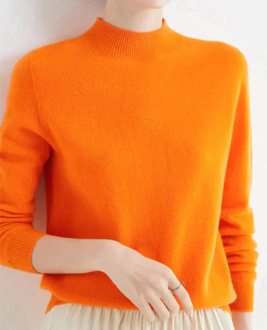 Everyday classic sweater in orange