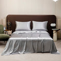Lightweight Cooling Satin Bed Sheet Set with Pillowcases