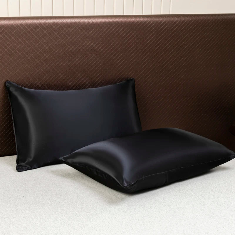 Lightweight Cooling Satin Bed Sheet Set with Pillowcases