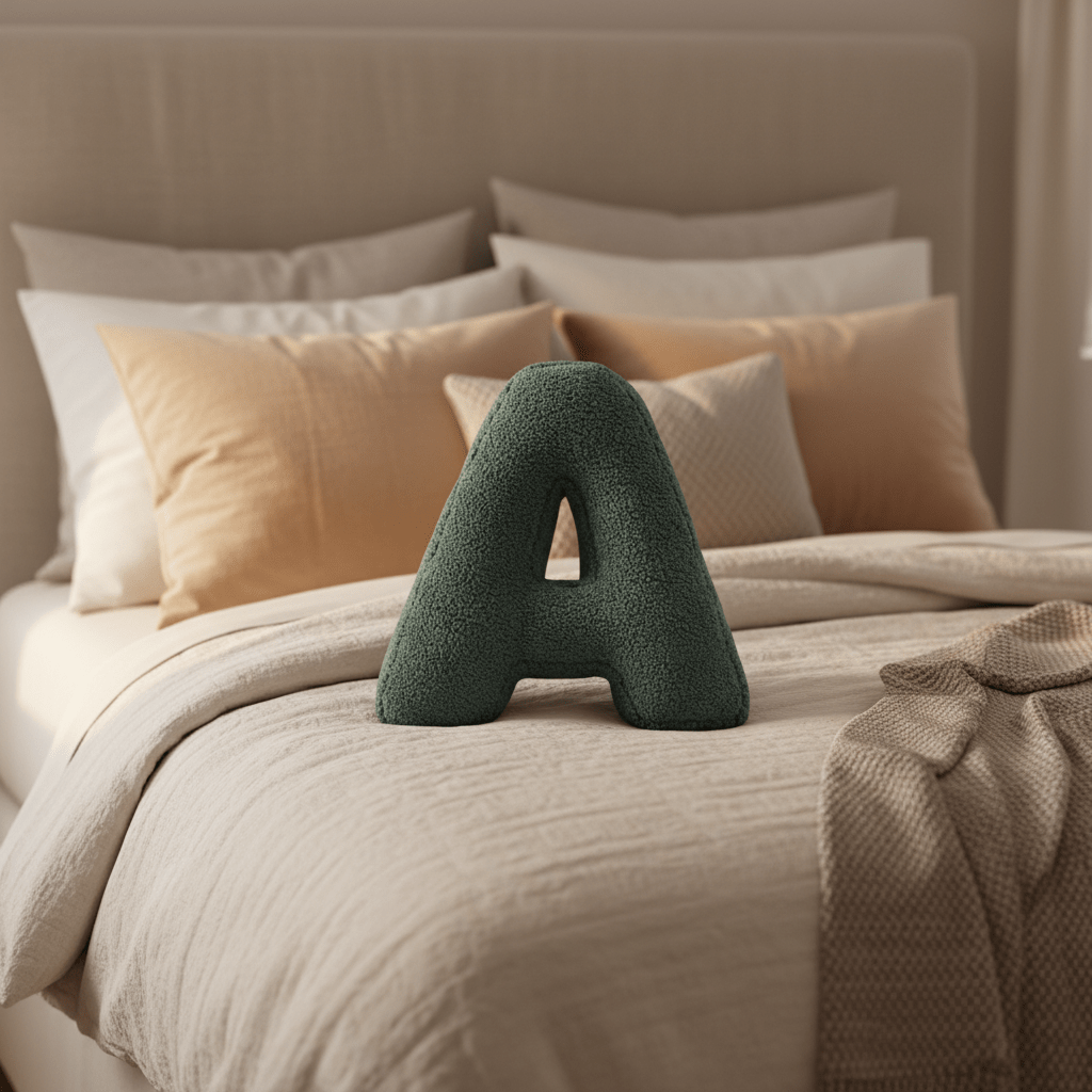 Personalized Velvet Alphabet Letter Cushion