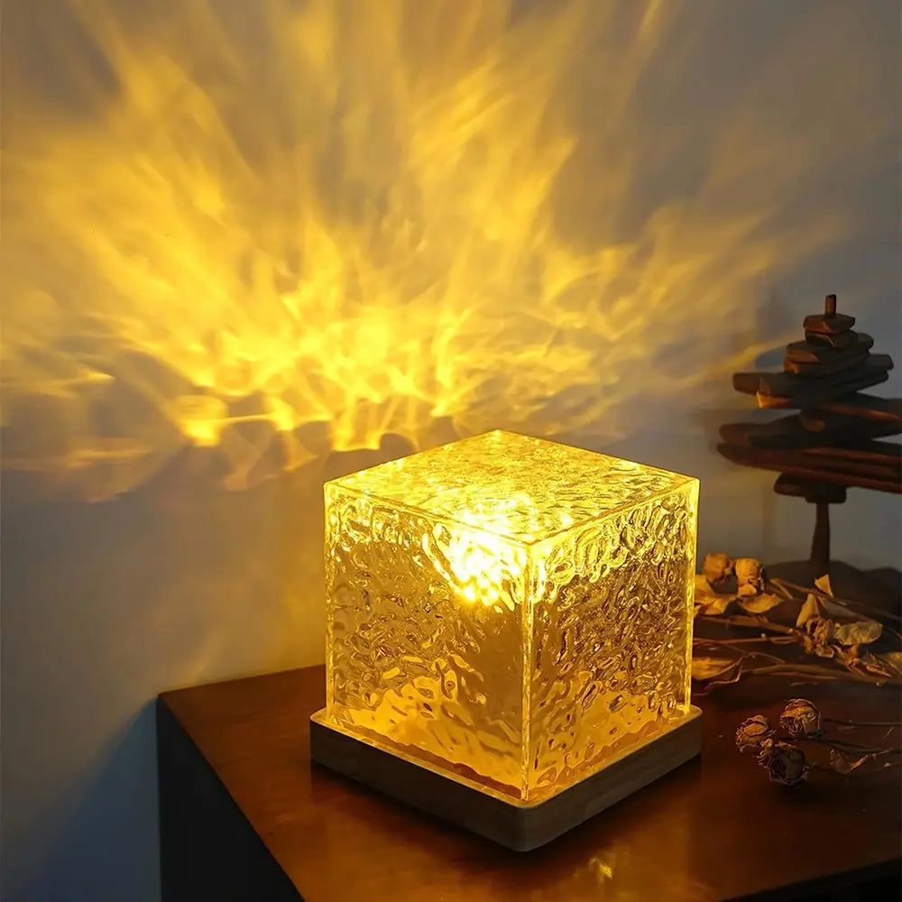 Northern Lights Prism-Effect LED Cube Lamp