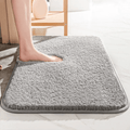 Plush Extra-Thick Microfiber Bath Mat, Non-Slip Backing