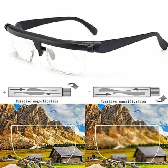Adjustable-Focus Dial Reading Glasses