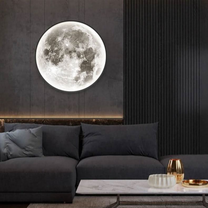 Realistic Moon-Surface Bedroom Lamp