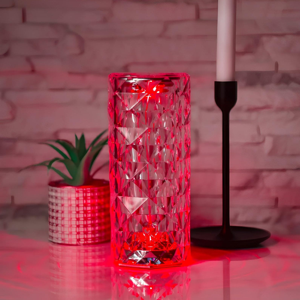 Touch-Control Crystal LED Table Lamp