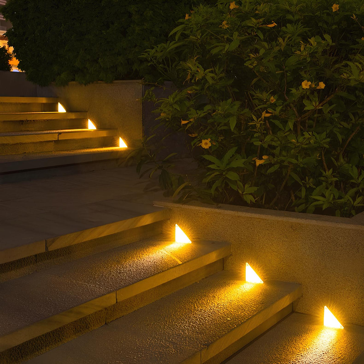 Solar-Powered Outdoor Stair and Deck Lights
