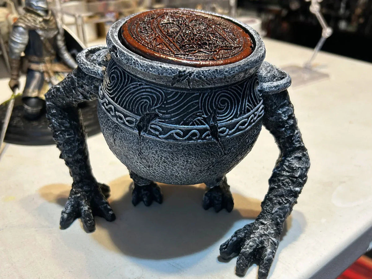 Fantasy Warrior Fist Armor Resin Planter Pot