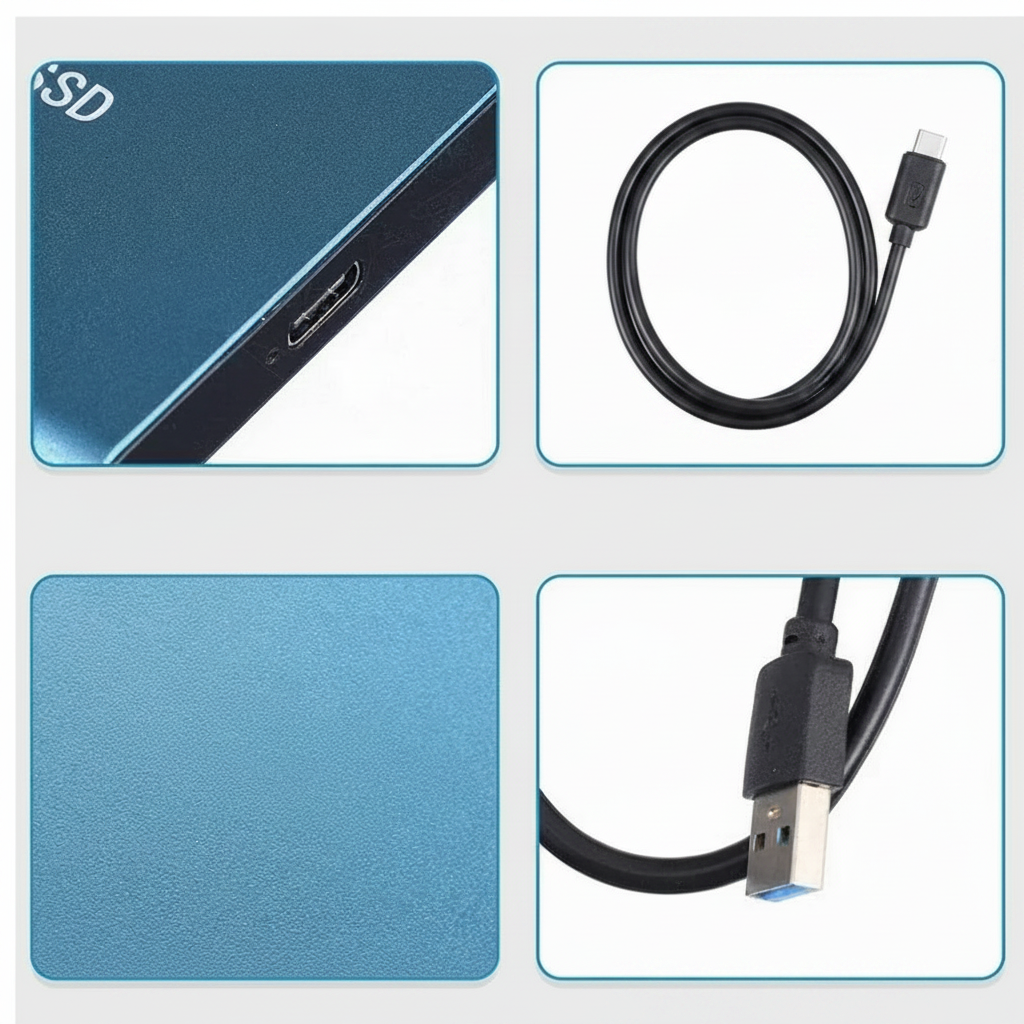 External Hard Drive Portable SSD High-Speed USB Storage