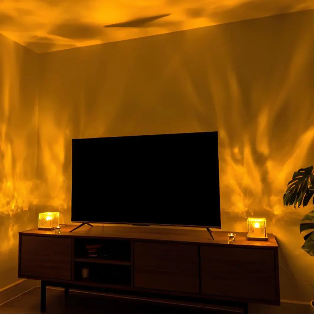 Northern Lights Prism-Effect LED Cube Lamp