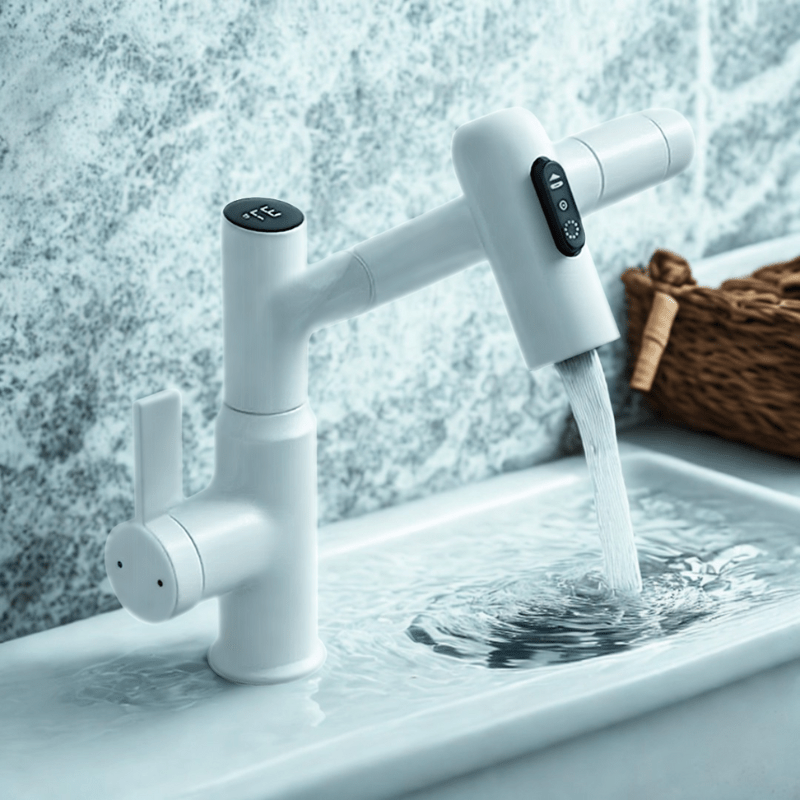 360-Degree Swivel Kitchen Faucet with Temperature Display