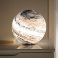 Multi Color Glass Sphere Moon Lamp