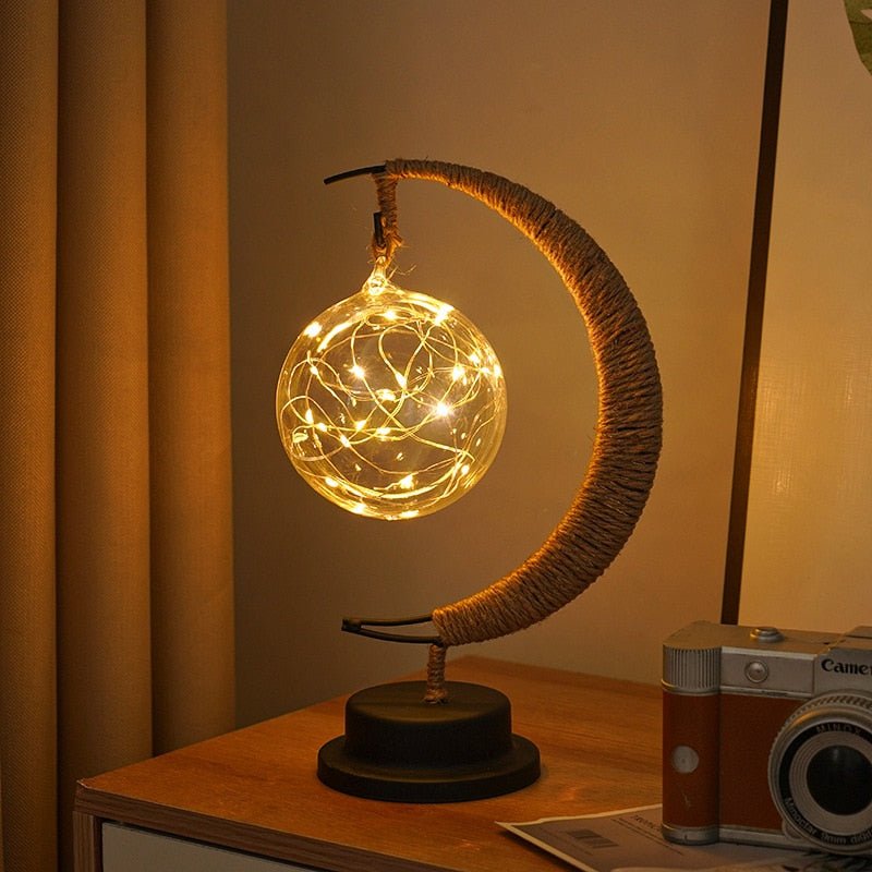 3D-Printed Lunar Moon Table Lamp