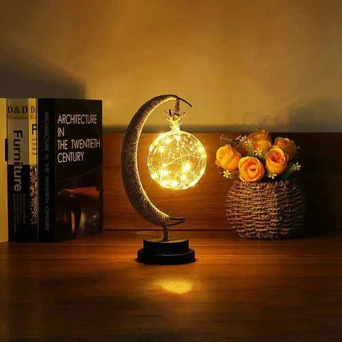 3D-Printed Lunar Moon Table Lamp