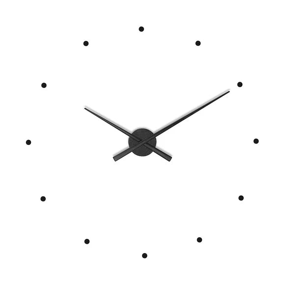 Contemporary Metal Wall Clock with Quartz Movement
