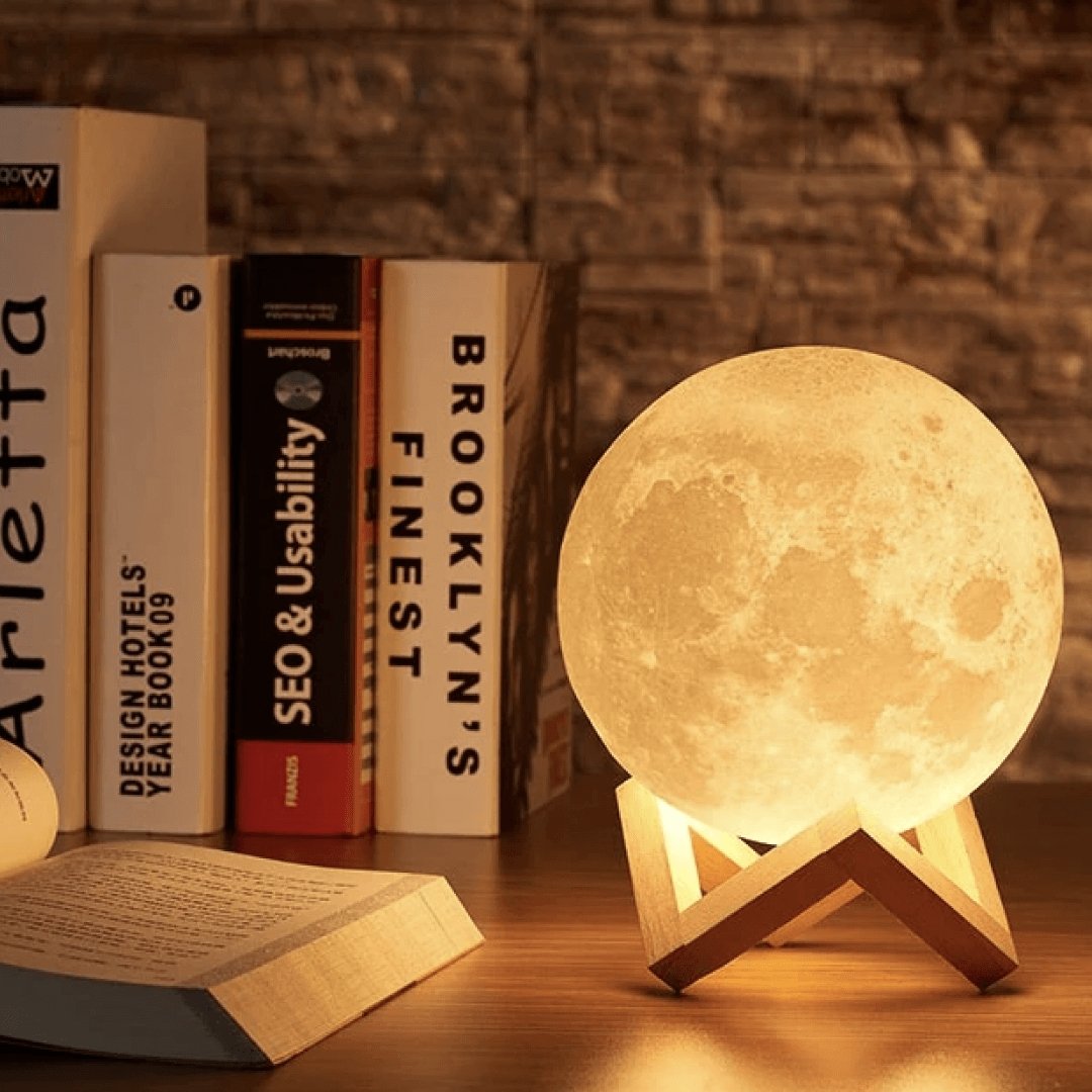 3D Touch-Control Moon Lamp