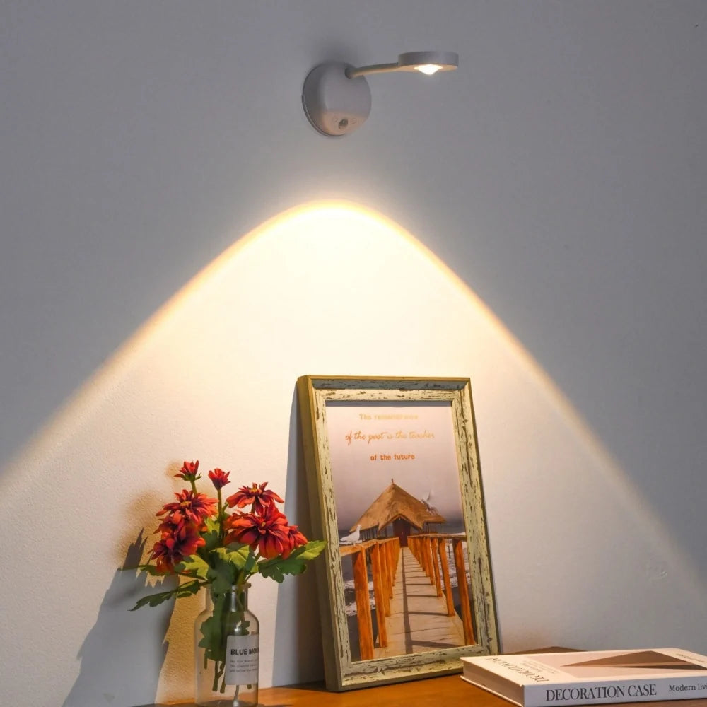Rotating 360-Degree Motion-Sensor Spotlight