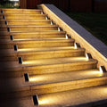 Solar-Powered Outdoor Stair and Deck Lights