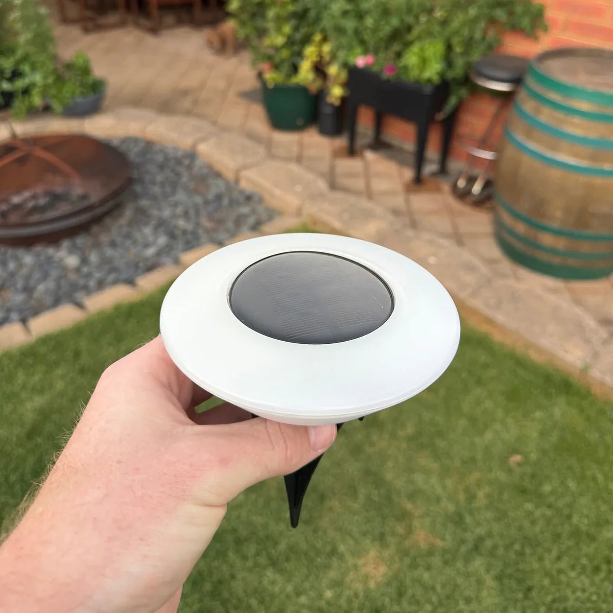 Rust-Proof Solar Outdoor Ground Lights, Pack