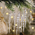 12-Piece Artificial Icicle Christmas Tree Decorations