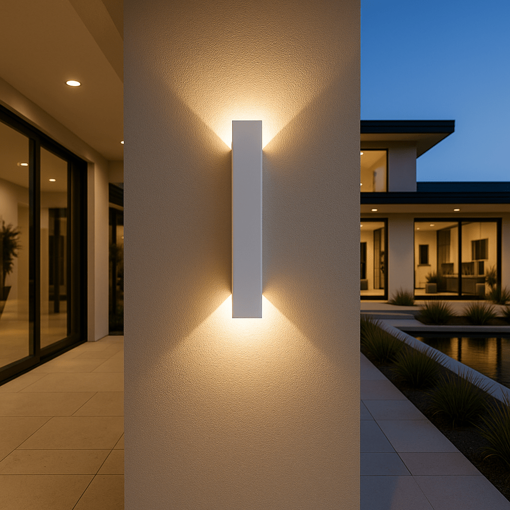 Cylindrical LED Wall Sconce, Modern Metal and Acrylic