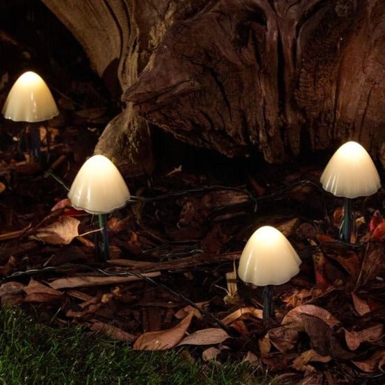 Whimsical Solar Mushroom Stake Lights