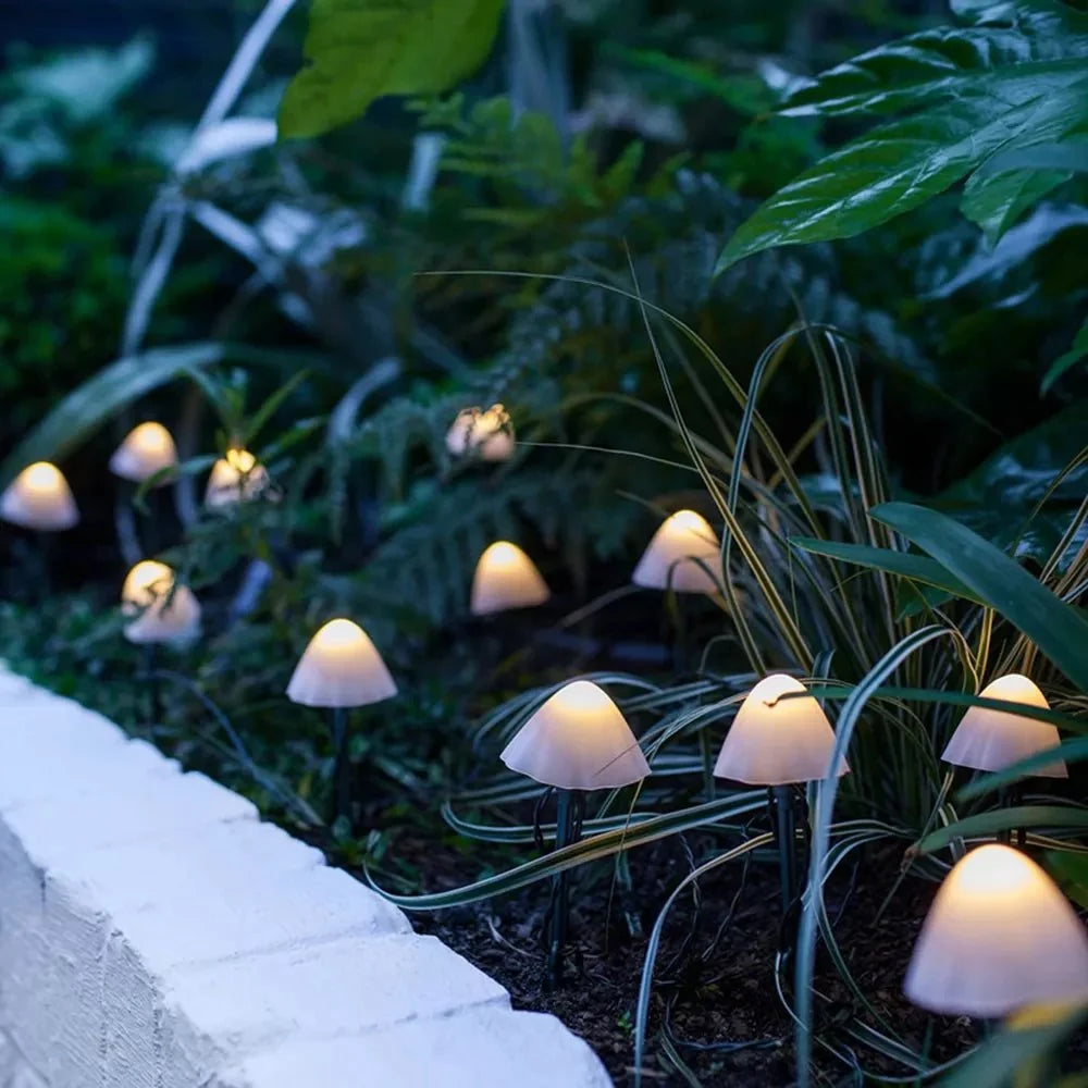 Whimsical Solar Mushroom Stake Lights