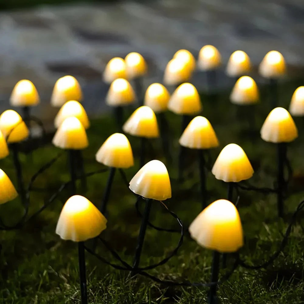 Whimsical Solar Mushroom Stake Lights