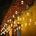 Solar-Powered Globe Pendant String Lights