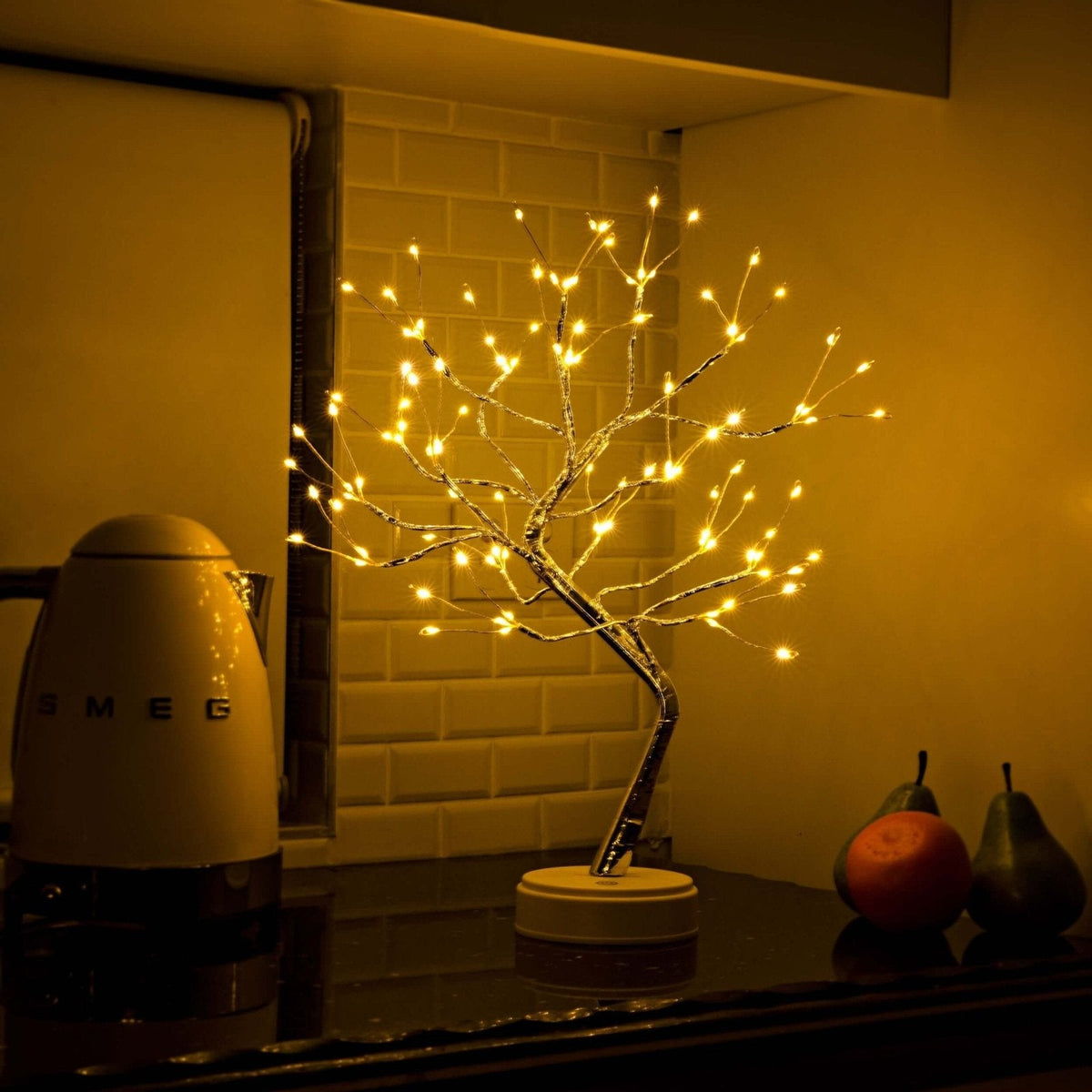 Copper Wire LED Tree Night Light