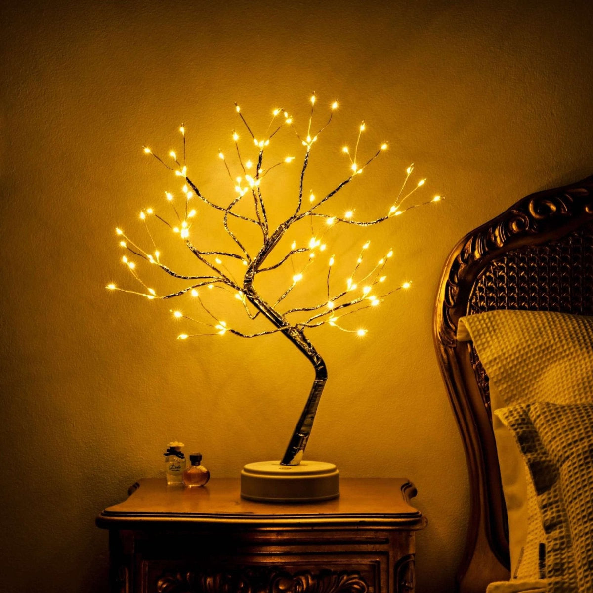 Copper Wire LED Tree Night Light