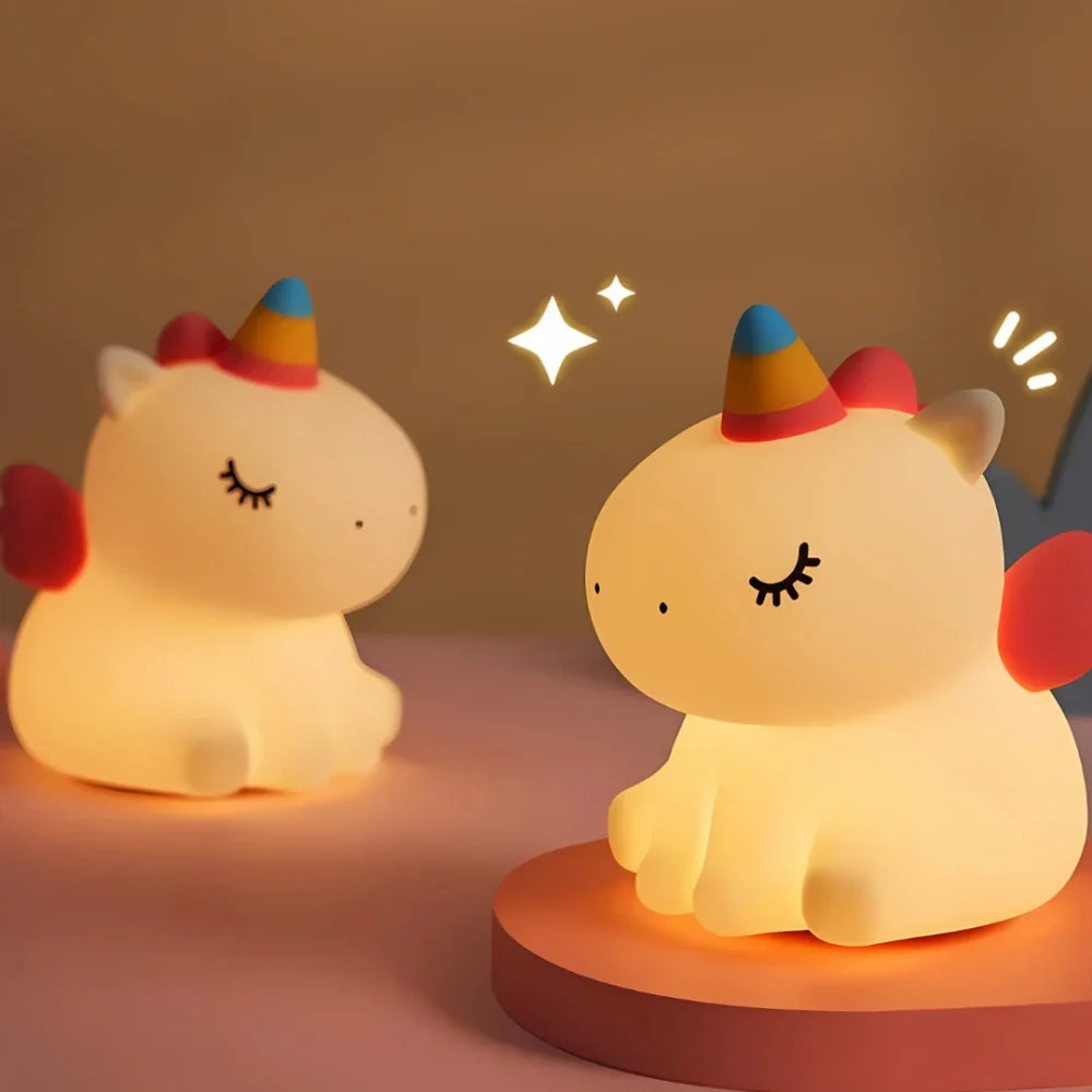 Squeezable Animal-Shaped Night Light, Kids bedroom