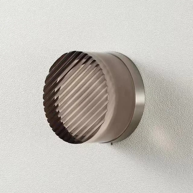 Neutral Dimmable Sculpted Shade Wall Lamp