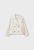 Tailored double-breasted jacket in white, alternate view
